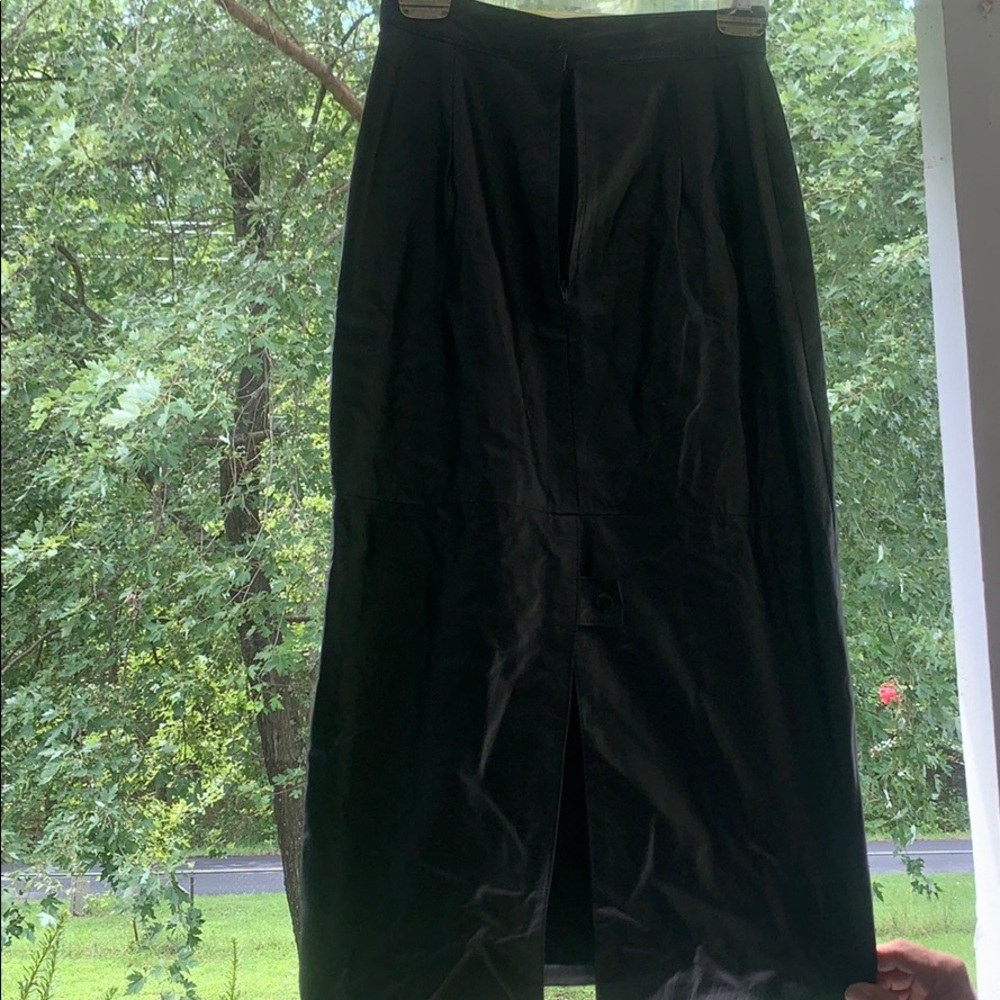 Leather skirt